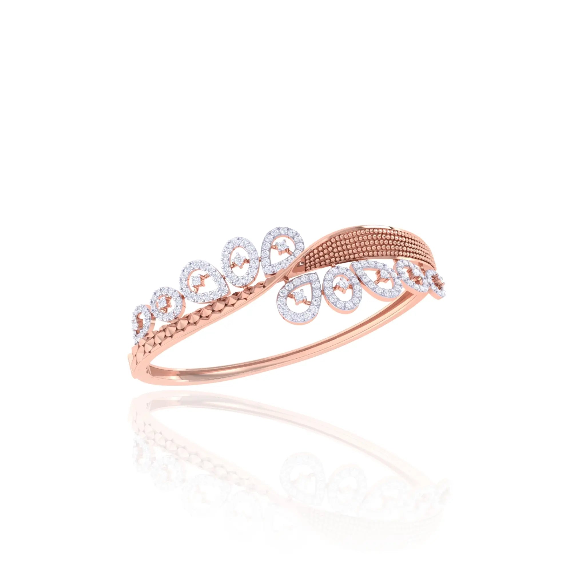 Leaf Halo Drop Bracelet