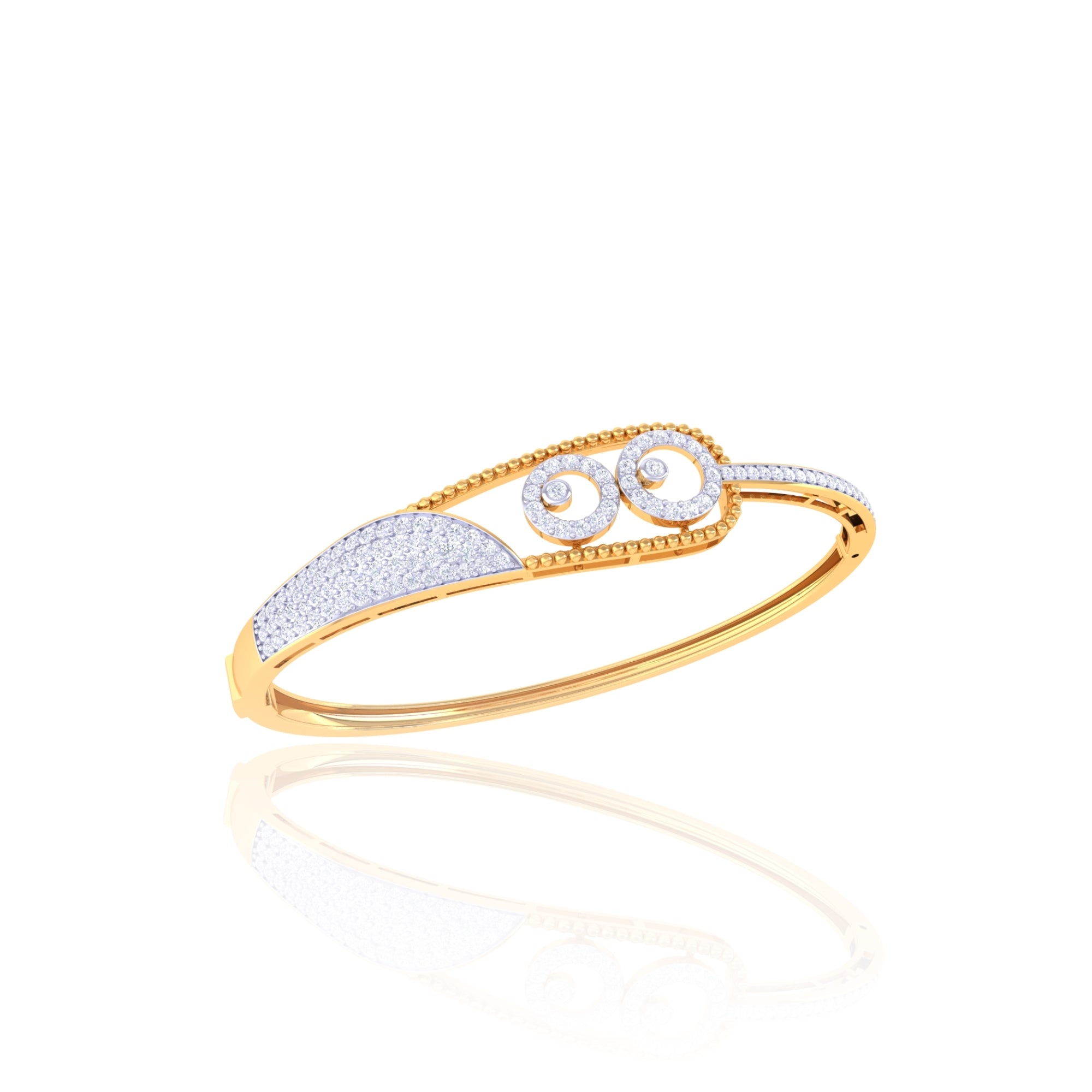 Double Circle Stone Bracelet