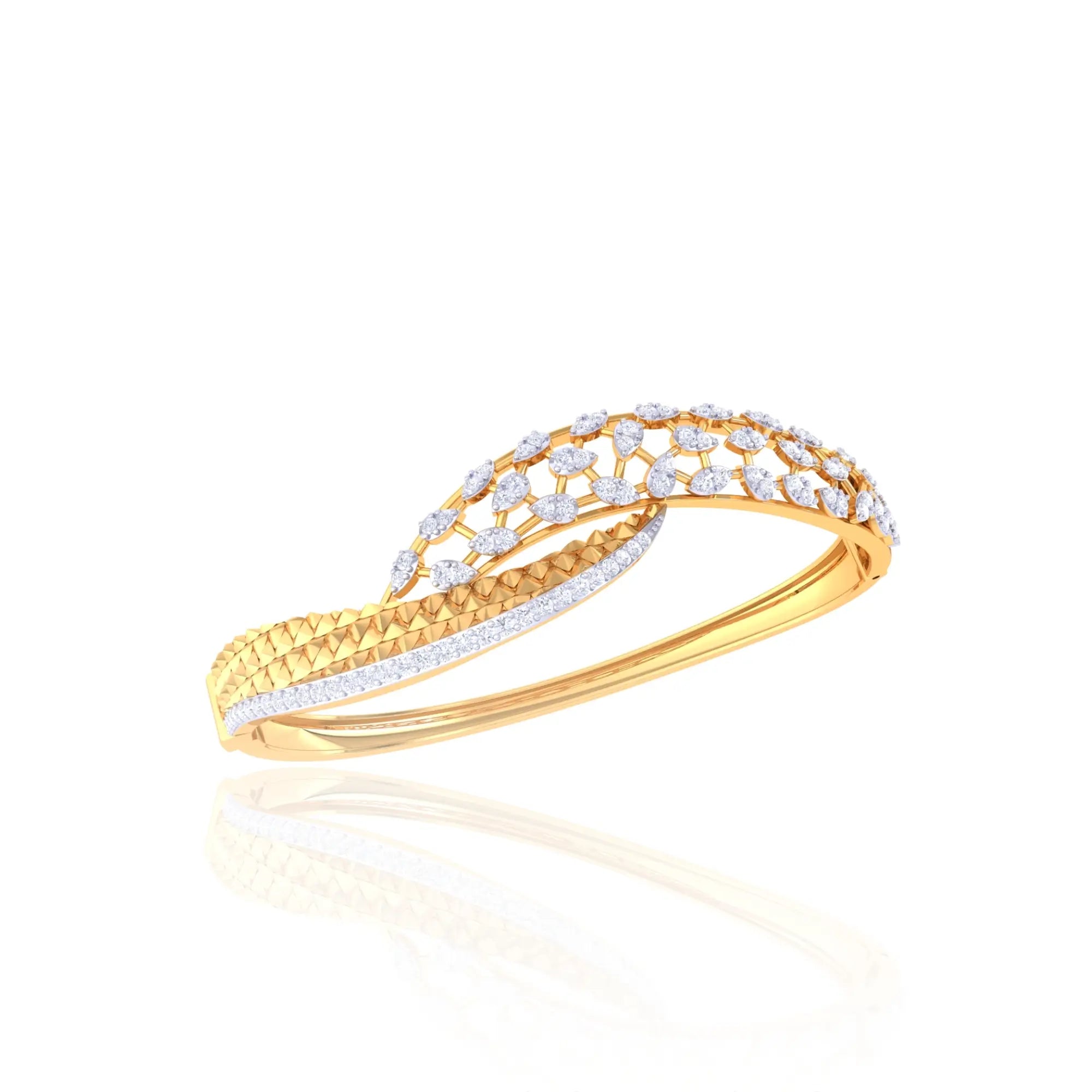 Anvit Spiral Leaf Designer Bracelet imitation jewellery