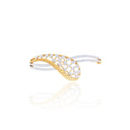 Crossover Leaf Cluster Bracelet