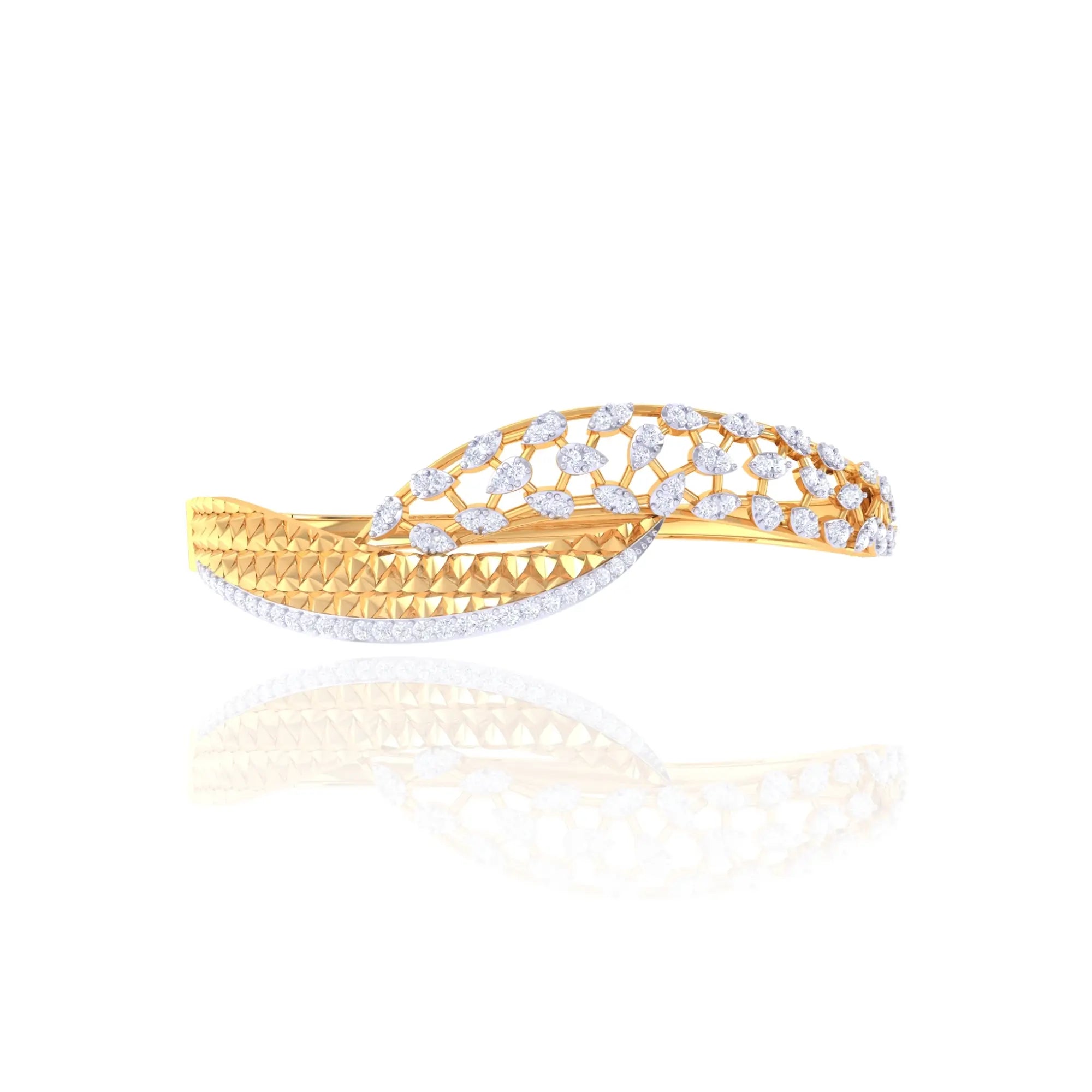 Anvit Spiral Leaf Designer Bracelet imitation jewellery