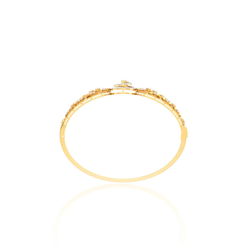Anvit Gold Spiral Stone Bracelet for Women imitation jewellery