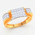 Anvit Triple Panel Wide Top Designer Men’s Ring imitation jewellery