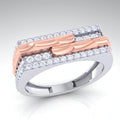 Anvit Layered Bar Pattern Designer Men’s Ring imitation jewellery