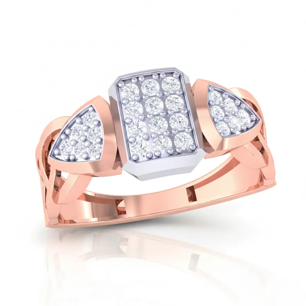 Anvit Shield Block Panel Designer Ring imitation jewellery
