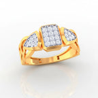 Anvit Shield Block Panel Designer Ring imitation jewellery
