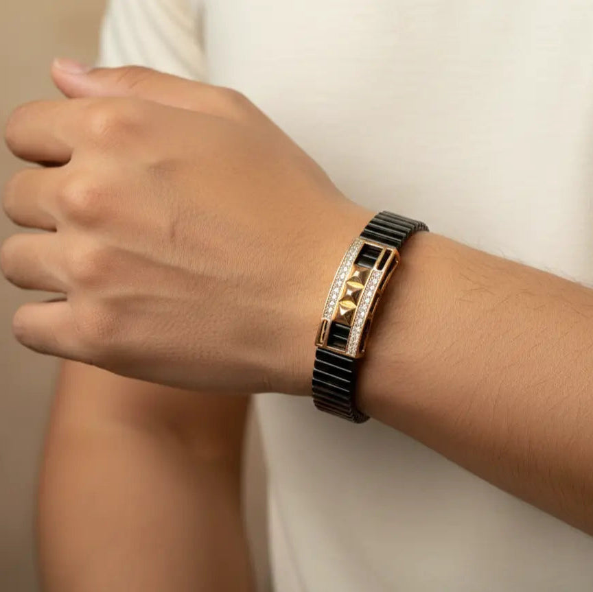 anvit-regal-stud-925-silver-black-bracelet-men.webp