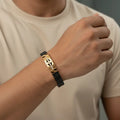 Anvit Gold Modern Cut Men’s Imitation Bracelet – Premium Fashion Design imitation jewellery